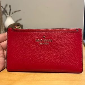 Red Kate spade wallet